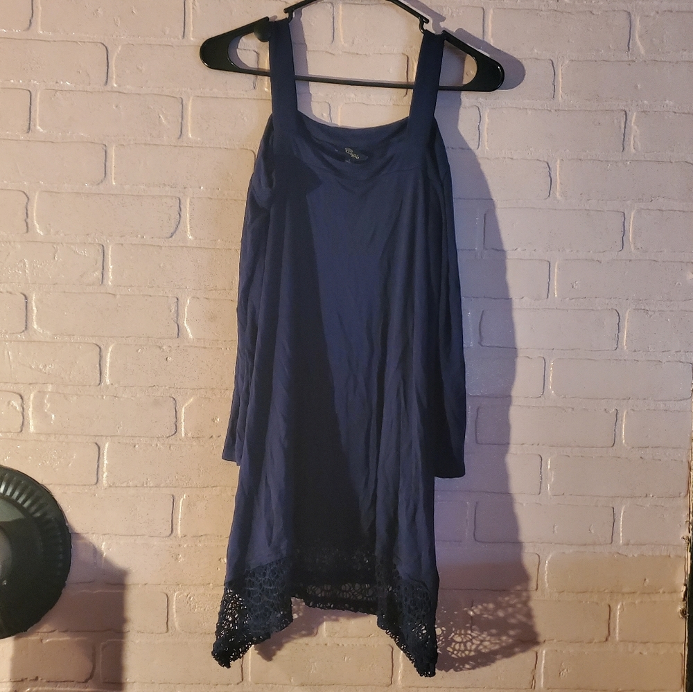 Dark blue 3/4 sleeve top